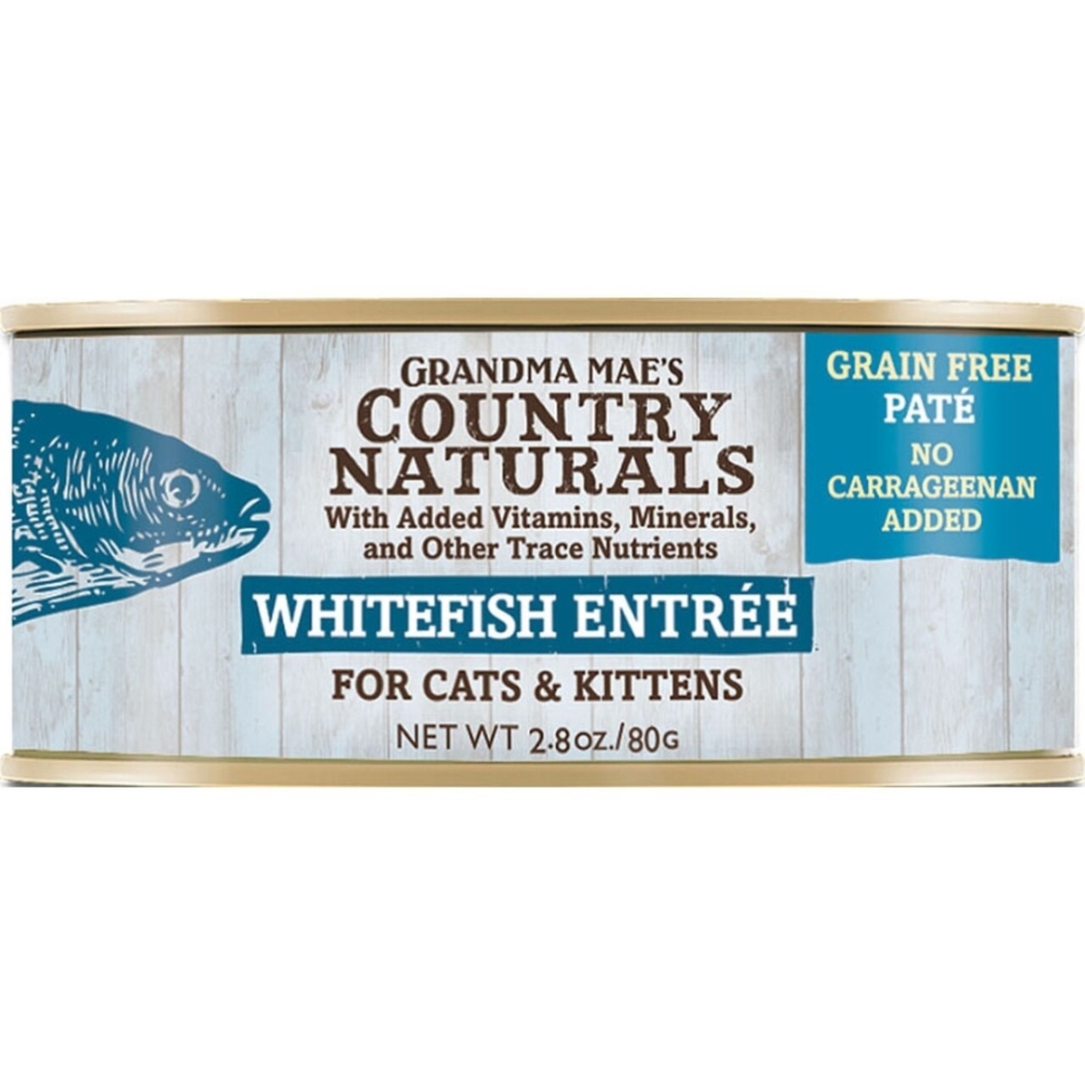 46000735 2.8 Oz Country Naturals Cat Pate Grain Free Whitefish