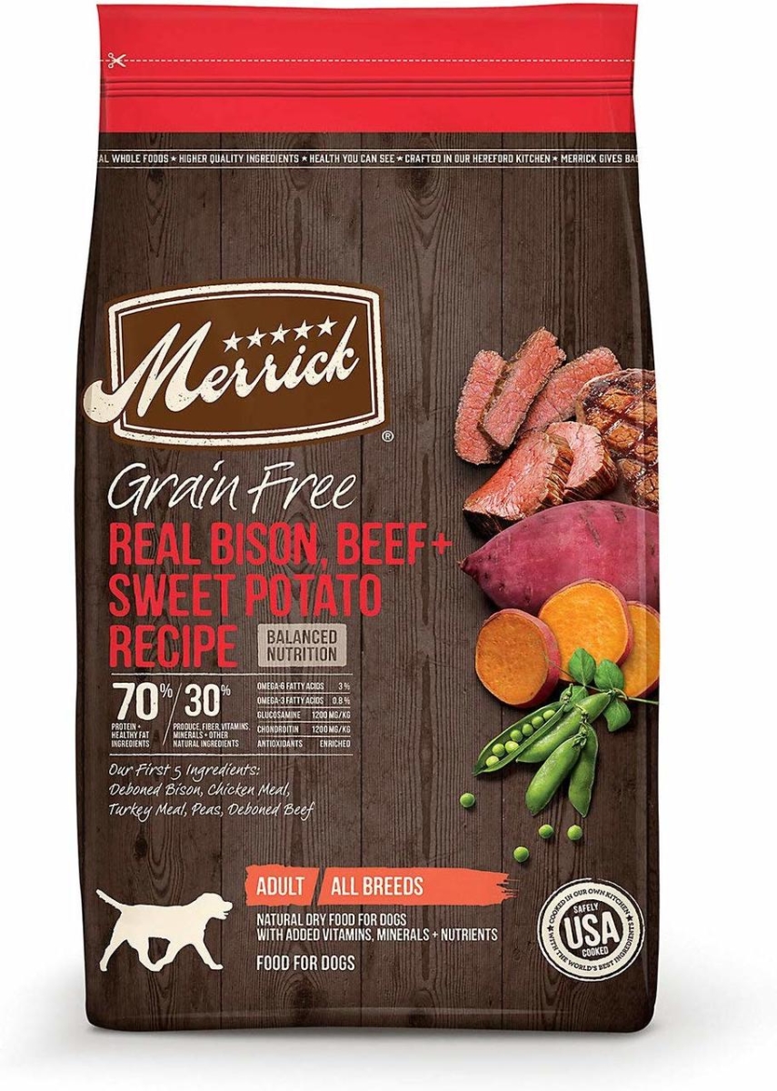 61038496 4 Lbs Dog Grain Free Bison Beef Sweet Potato Recipe
