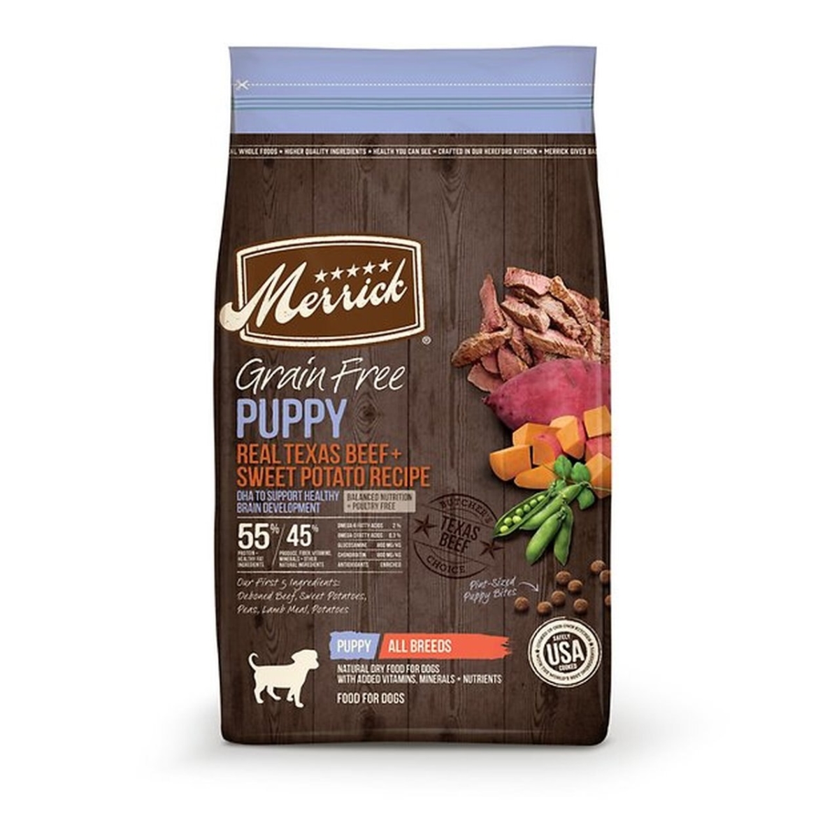 61038570 10 Lbs Dog Grain Free Puppy Beef & Sweet Potato Recipe