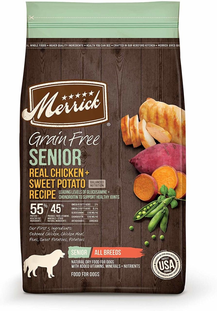 61038583 22 Lbs Dog Grain Free Senior Chicken Sweet Potato Recipe
