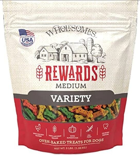 40255010 3 lbs Rewards Variety Biscuits Pet Food