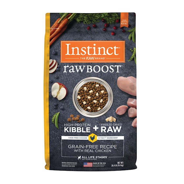 65065632 Raw Boost Grain Free Recipe with Real Chicken Natural Dry Dog Food - 20 lbs
