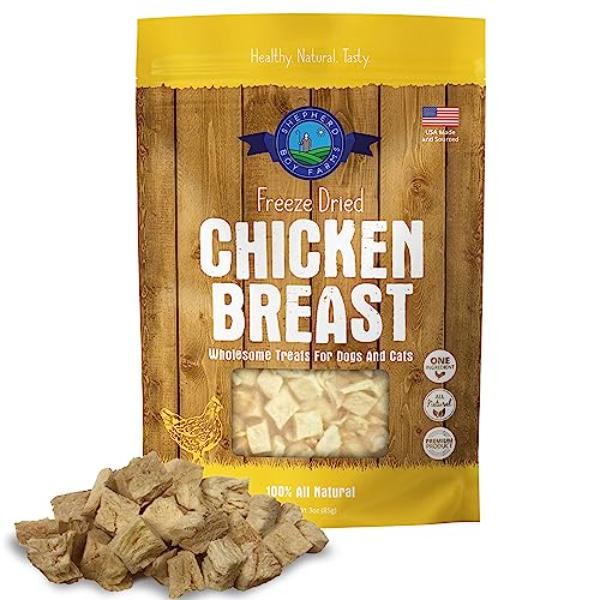 82700209 3 oz All Natural Freeze Dried Dog Treats - Chicken Breast