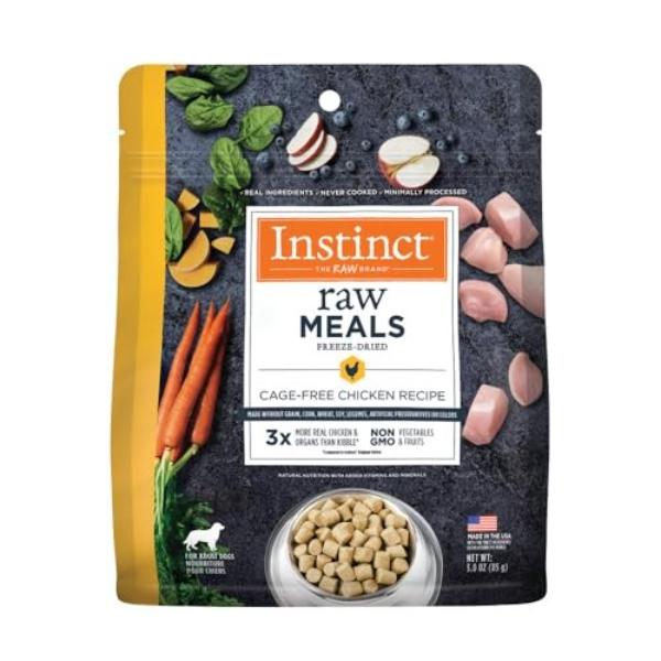 65061450 3 oz Freeze Dried Raw Meals Grain & Cage Free Chicken Recipe Dog Food