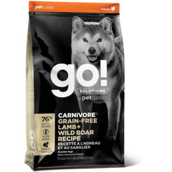 GO! SOLUTIONS Carnivore Grain Free Lamb + Boar Dog Food (22 lb.)