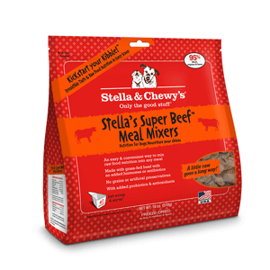 Pf 840000083 18 Oz Stella & Chewys Freeze Dried Super Beef Meal Mixers - 4 Per Case