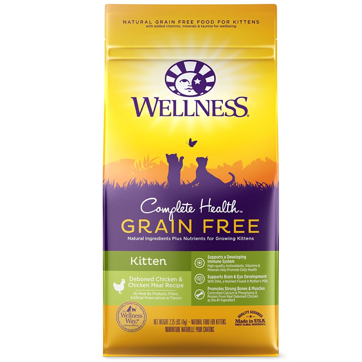Wellness 43209203 2.25 Oz Complete Health Grain Free Kitten Chicken