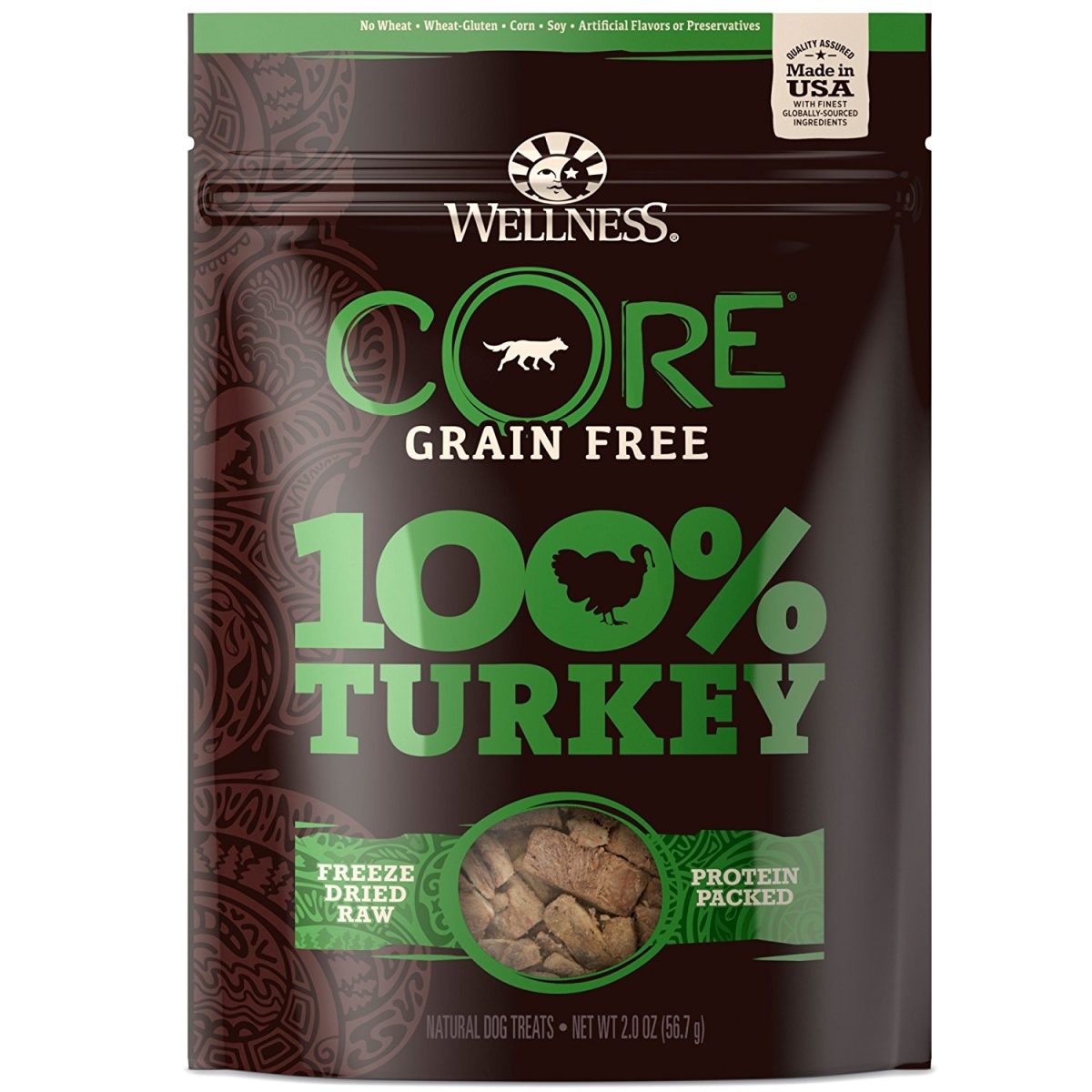Wellness 43288302 2 Oz Core Dog 100 Percent Freeze Dried Turkey