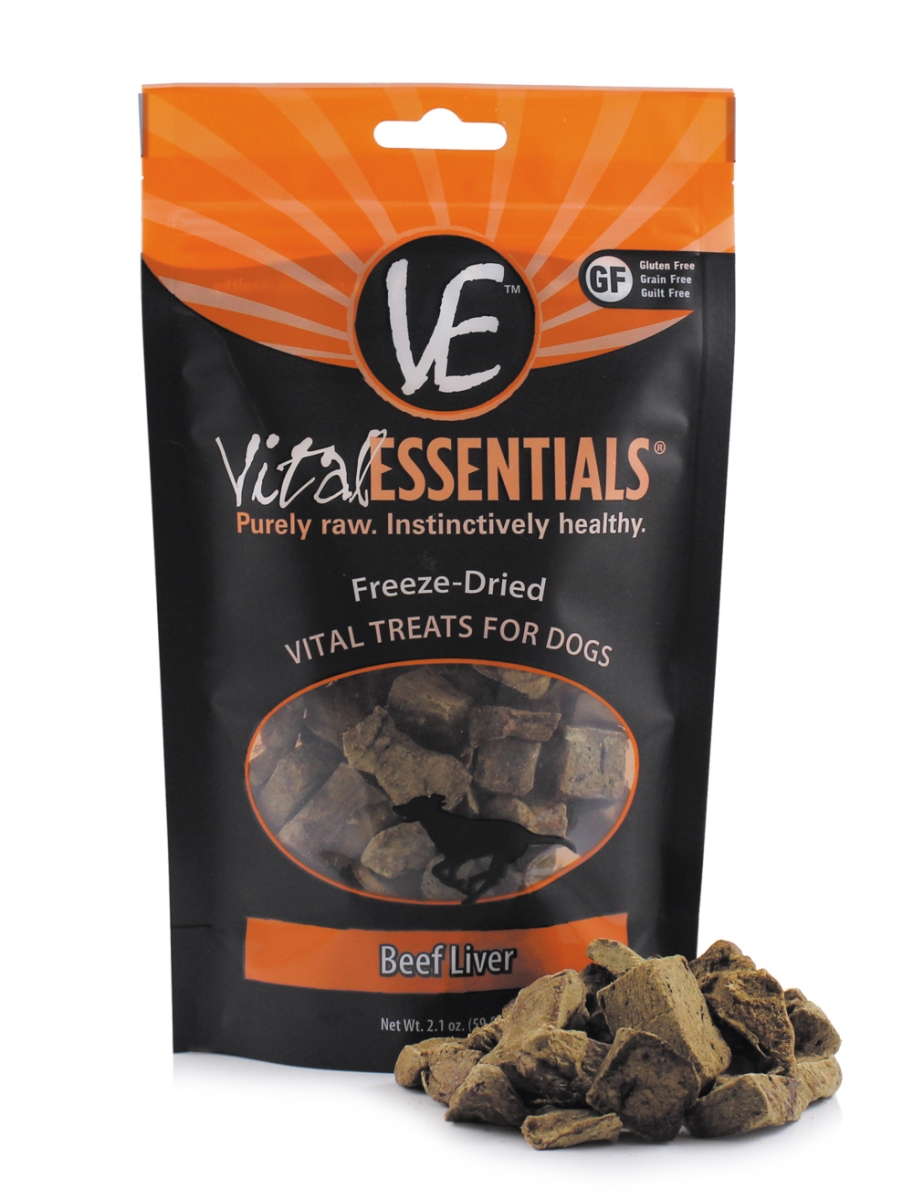 93200522 2.1 Oz Freeze-dried Vital Treats Beef Liver For Dog