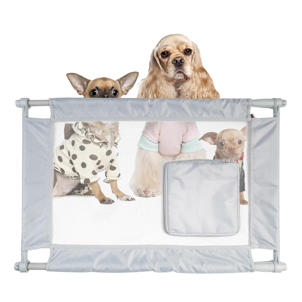 Pet Life Pga1gy Porta Gate Travel Collapsible & Adjustable Folding Pet Cat Dog Gate, Grey - One Size