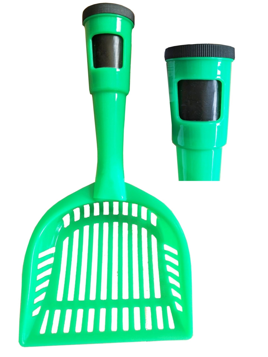 Pet Life Ps1gn Pooper Scooper Litter Shovel, Green - One Size