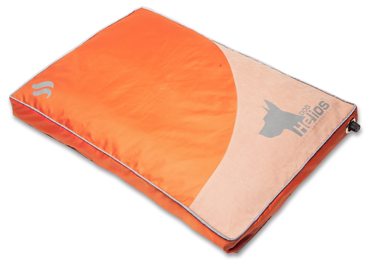 Pb72orsm Aero Inflatable Outdoor Dog Bed Mat, Orange - Small