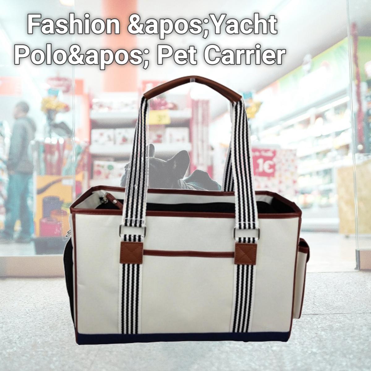 Picture of Pet Life LLC B20WHMD Fashion &apos;Yacht Polo&apos; Pet Carrier