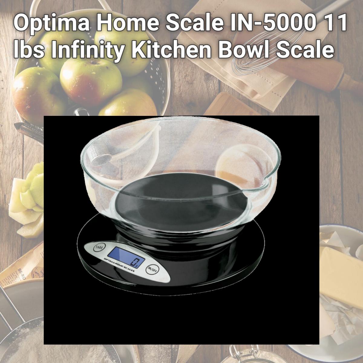 Picture of Optima Home Scale IN-5000 11 lbs Infinity Kitchen Bowl Scale