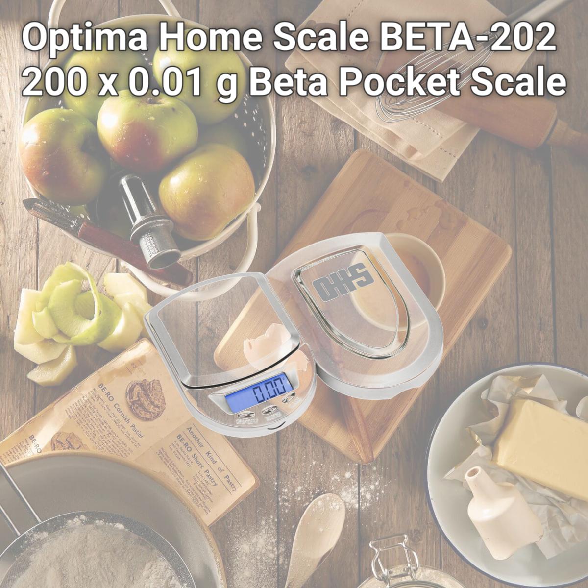 Picture of Optima Home Scale BETA-202 200 x 0.01 g Beta Pocket Scale