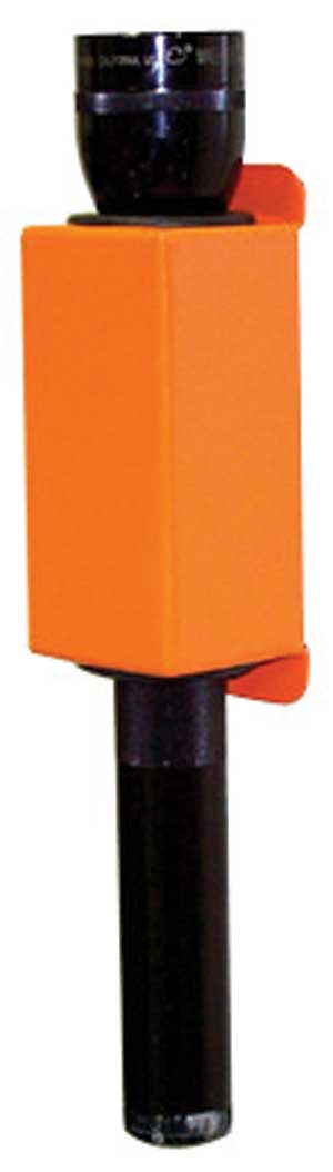 Ob216 D Cell Flashlight Holder - Black & Orange