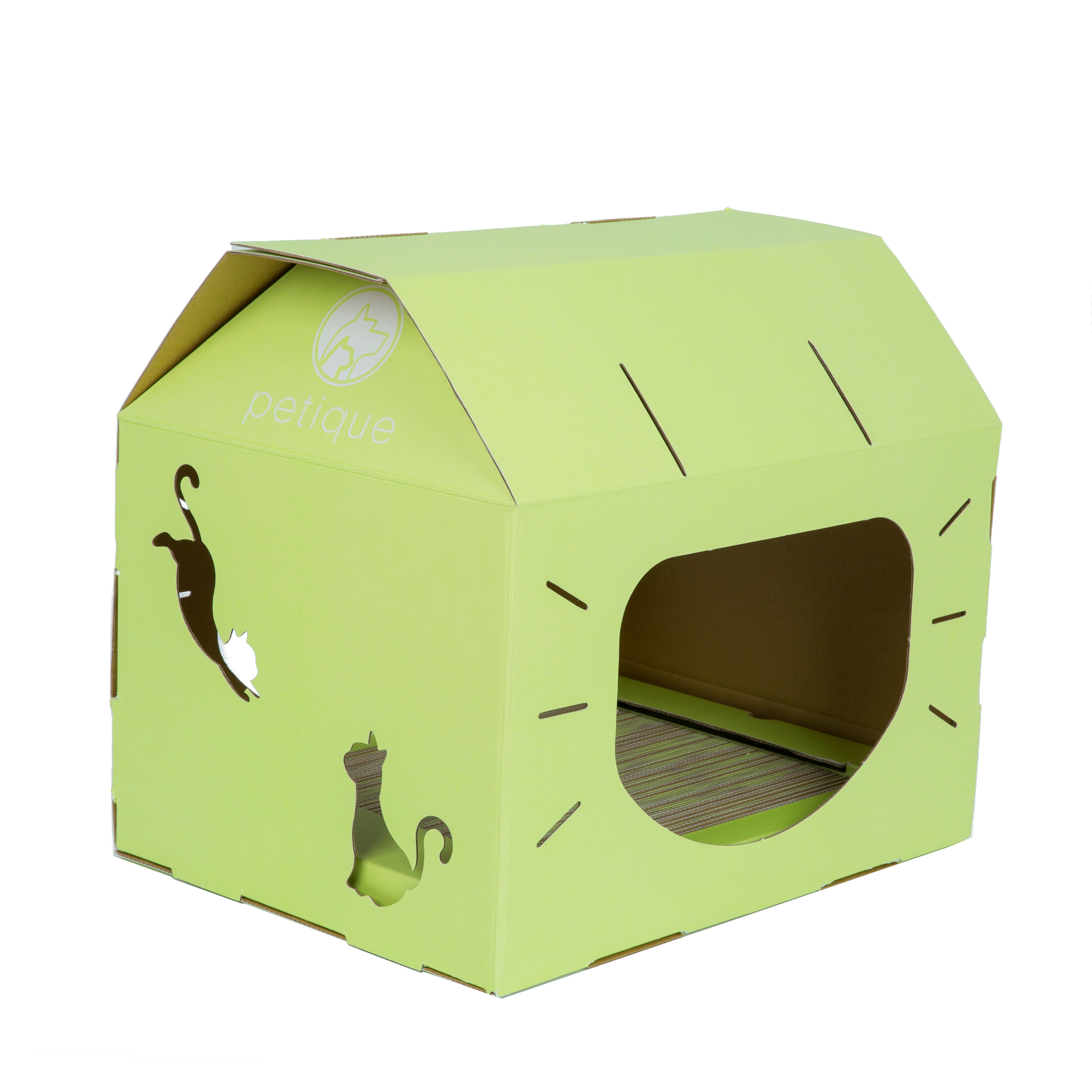 Ch01400203 Feline Loft Cat House - Wasabi Green