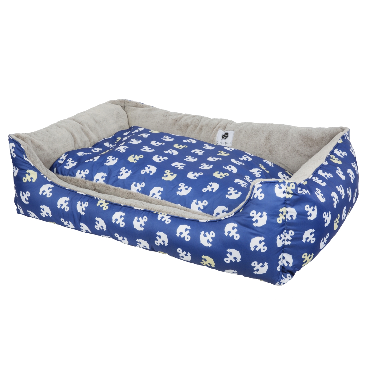 Bd02502006 Anchors Away Reversible Pet Bed, Large & Extra Large
