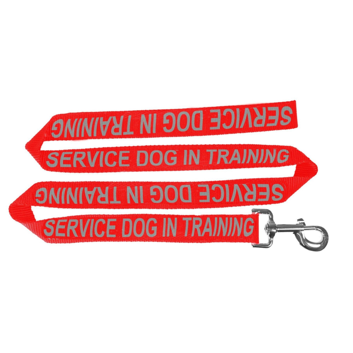 Dog Line N0447-red-1 Service In Training Dog Leash, Red - 1 In. X 4 Ft.