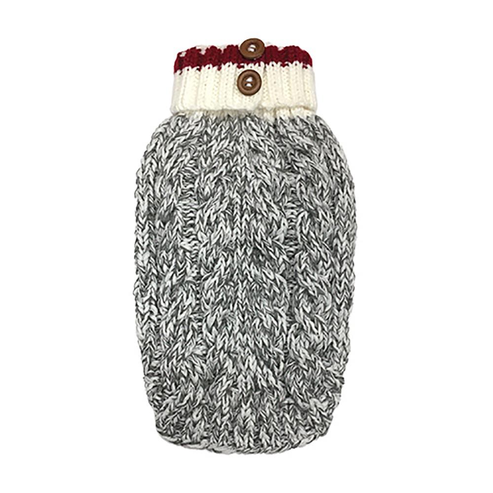 63086 Cable Knit Dog Sweater, Heritage - Extra Small