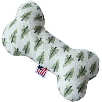 40-36 Cpt 6 In. Canvas Bone Dog Toy - Pine Tree