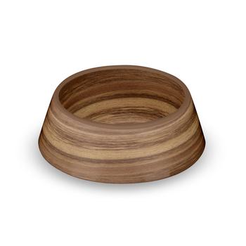 Ppm3077wba Acacia Wood Dog Bowl - Medium