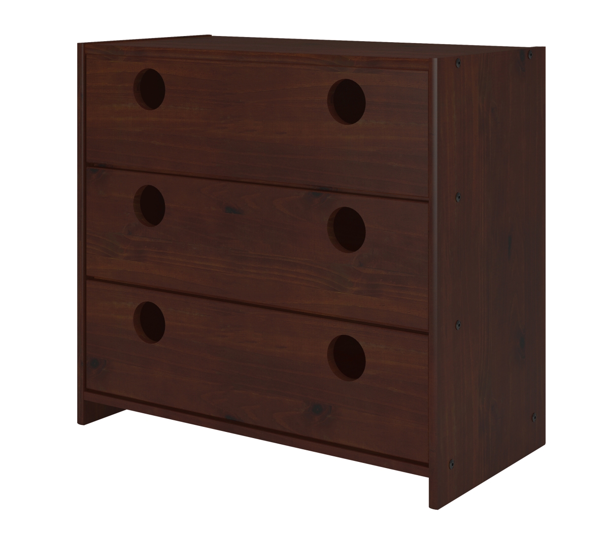 Pd-780b-tcp 3 Drawer Chest In Dark Cappuccino