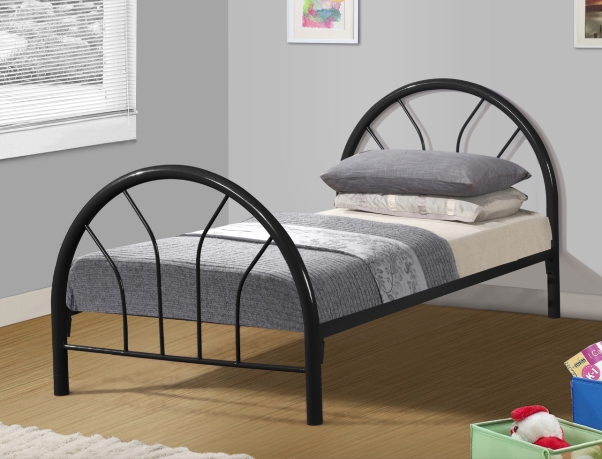 Pd-cs3009bk Hoop Bed - Twin Size, Black