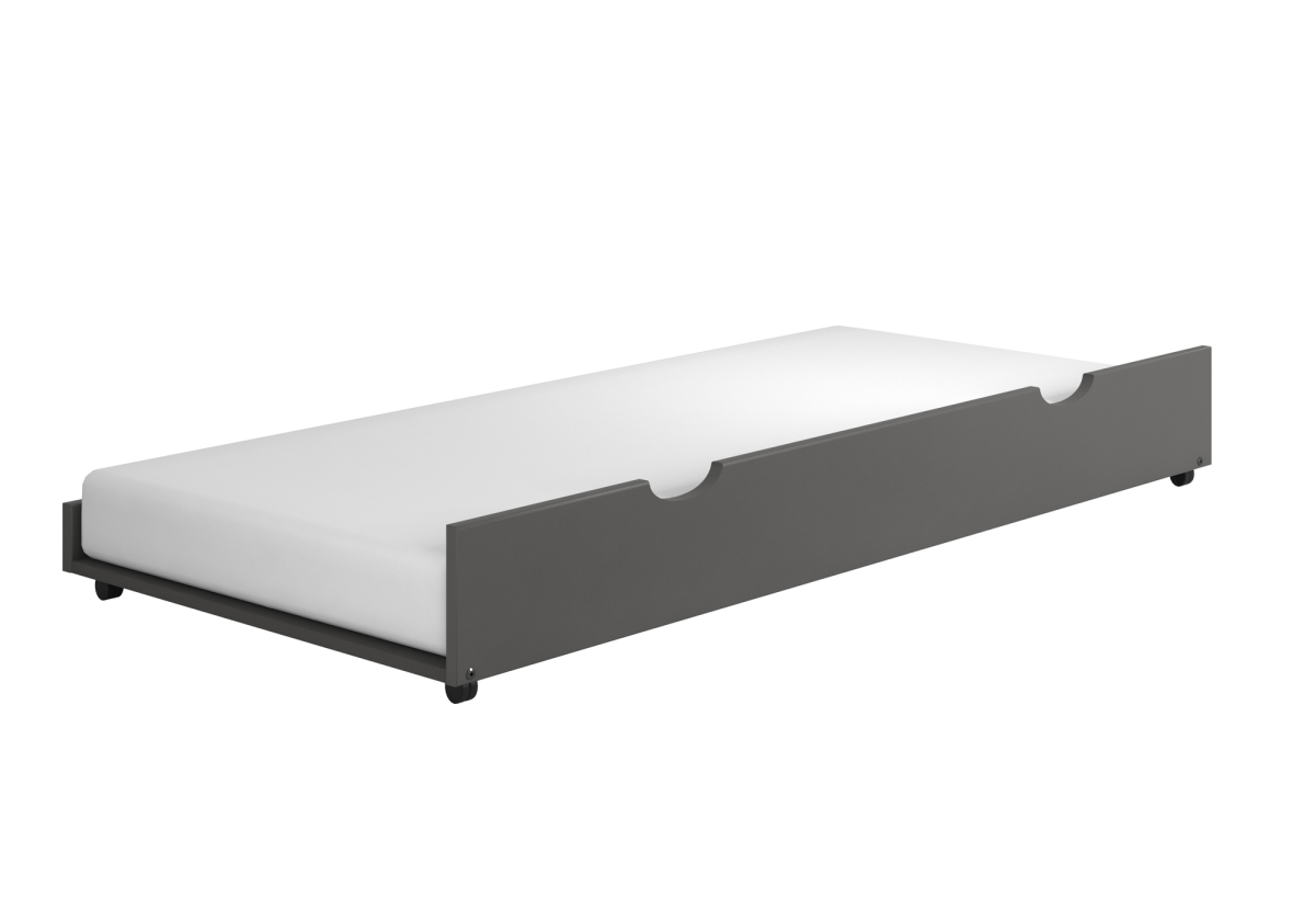 Pd-503dg Twin Trundle Bed, Dark Grey