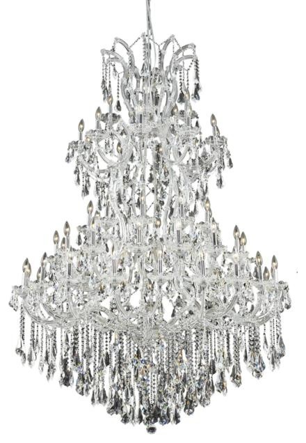 2380d46c-ss 46 In. Karla - Hanging Fixture Swarovski Elements Crystals, Chrome