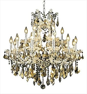 2380g46g-ss 46 In. Karla - Large Hanging Fixture Swarovski Strass & Elements Crystal, Gold