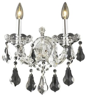 8 In. Karla - Wall Sconce Heirloom Grandcut Crystals, Chrome