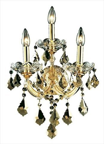 8 In. Karla - Wall Sconce Heirloom Grandcut Crystals, Gold