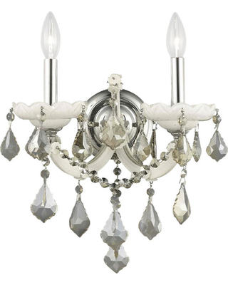 12 X 16 X 6 In. Karla - Wall Sconce Heirloom Grandcut Crystal, White