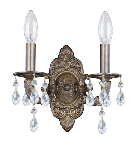 21 In. Metro - Wall Sconce With Heirloom Handcut Clear Crystal, Dark Bronze
