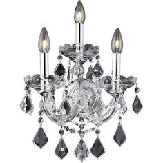 21 In. Metro - Wall Sconce With Heirloom Handcut Clear Crystal, Rustic Intent