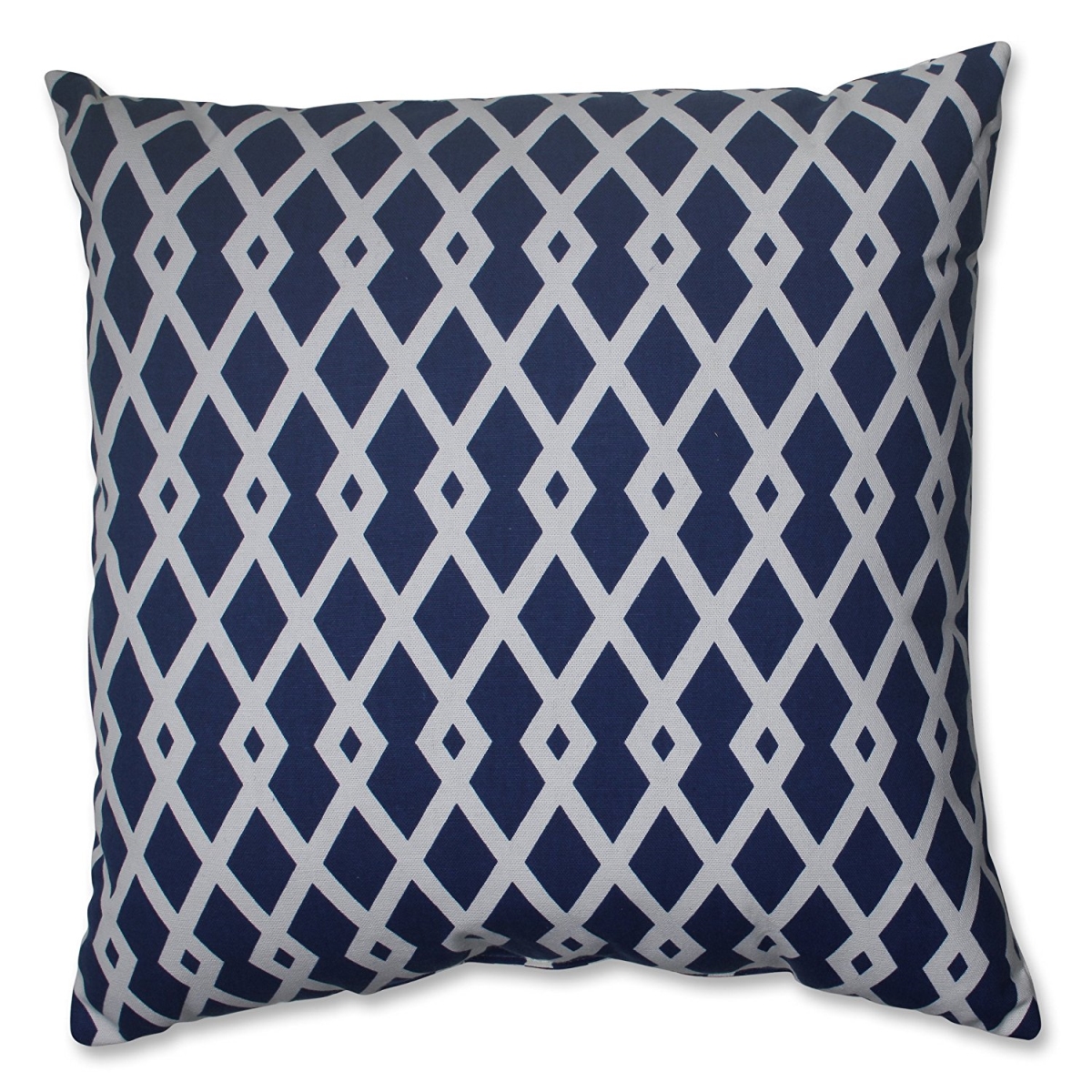 517056 Graphic Ultramarine 18-inch Throw Pillow - Blue-off-white