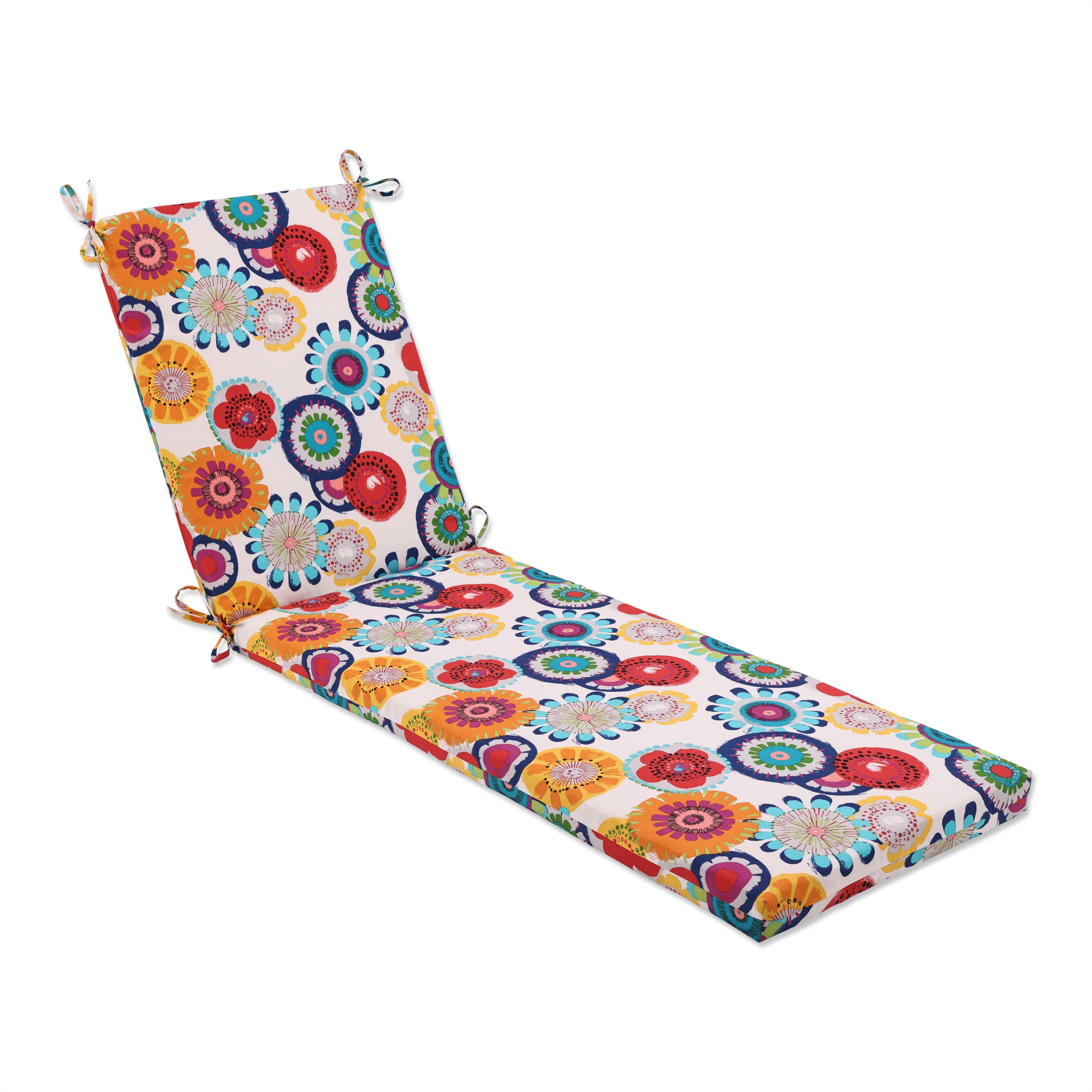 80 X 23 X 3 In. Outdoor & Indoor Crosby Confetti Chaise Lounge Cushion, Blue