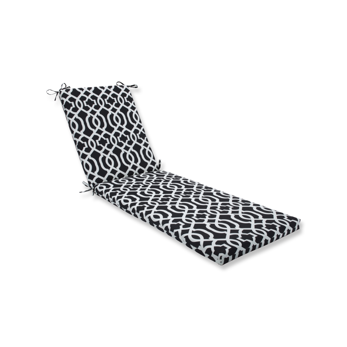 80 X 23 X 3 In. Outdoor & Indoor New Geo Chaise Lounge Cushion, Black & White