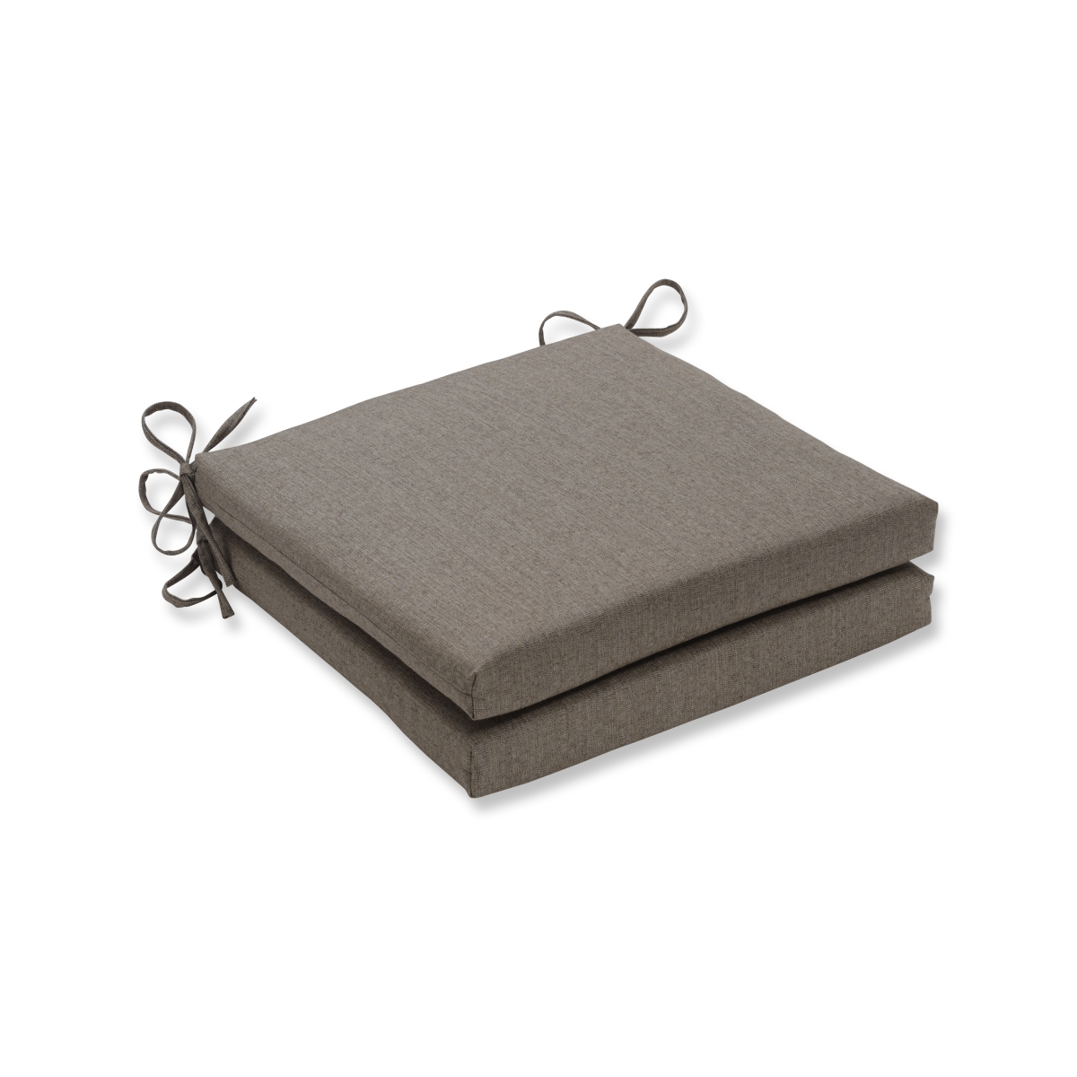 614632 20 X 20 X 3 In. Outdoor & Indoor Linen Sesame Squared Corners Seat Cushion, Tan - Set Of 2