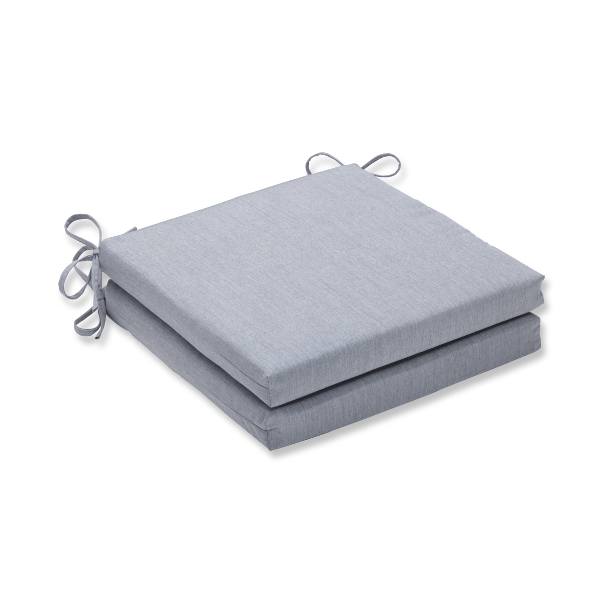 20 X 20 X 3 In. Outdoor & Indoor Canvas Granite Squared Corners Seat Cushion, Grey - Set Of 2