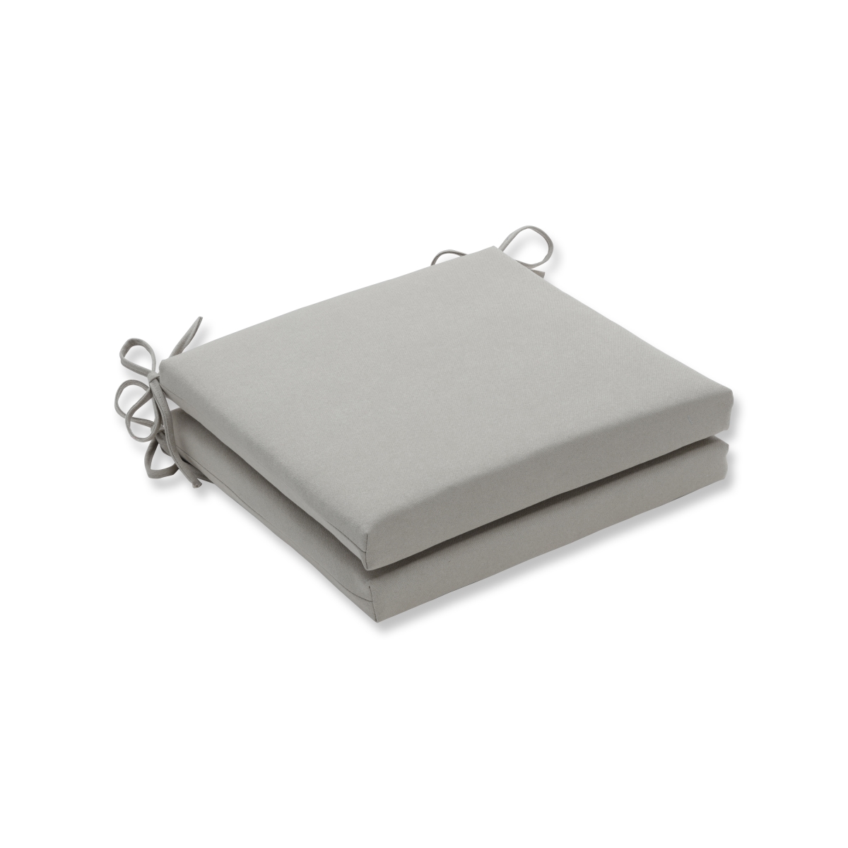 615011 20 X 20 X 3 In. Outdoor & Indoor Solar Linen Squared Corners Seat Cushion, Off-white - Set Of 2