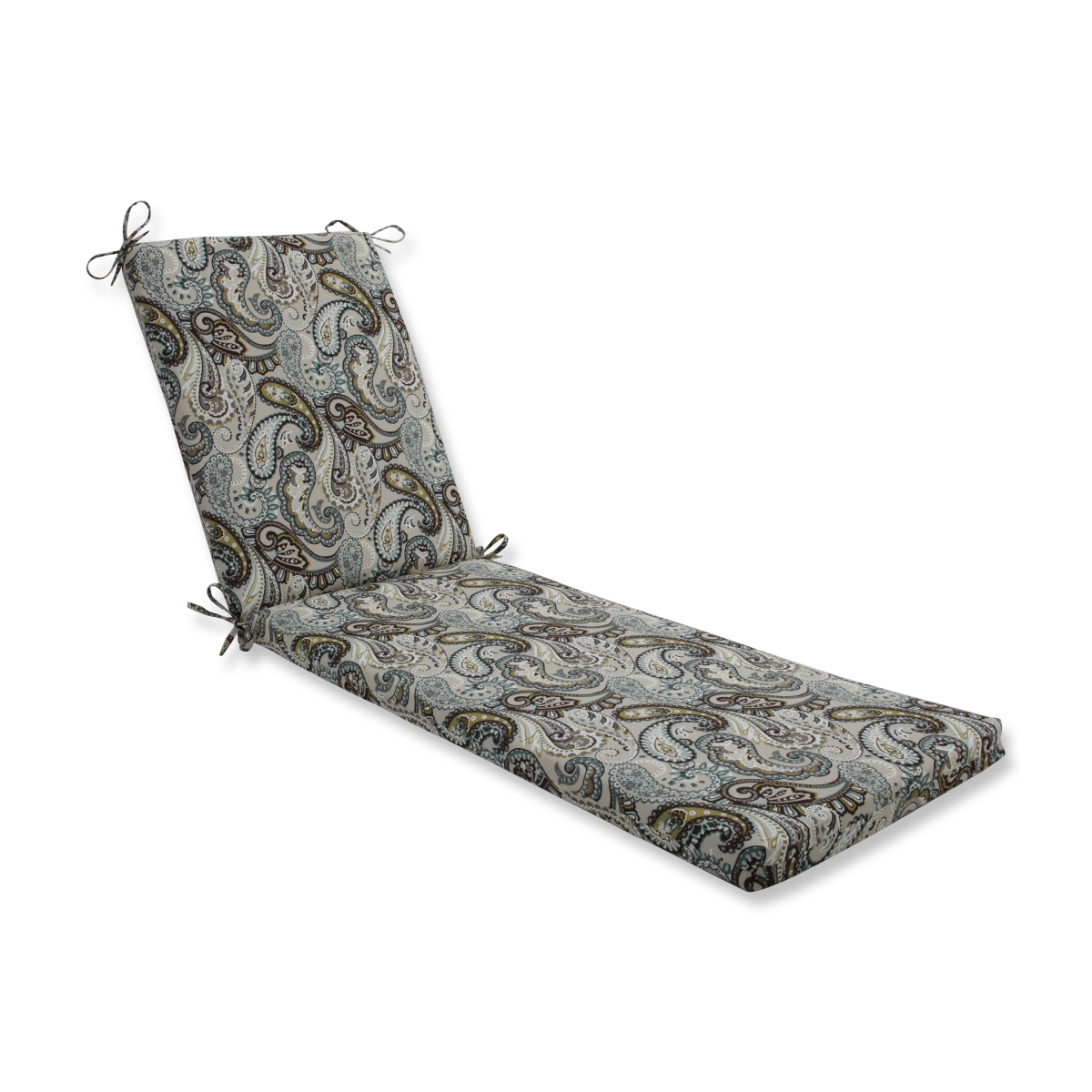 80 X 23 X 3 In. Outdoor & Indoor Tamara Paisley Quartz Chaise Lounge Cushion, Blue
