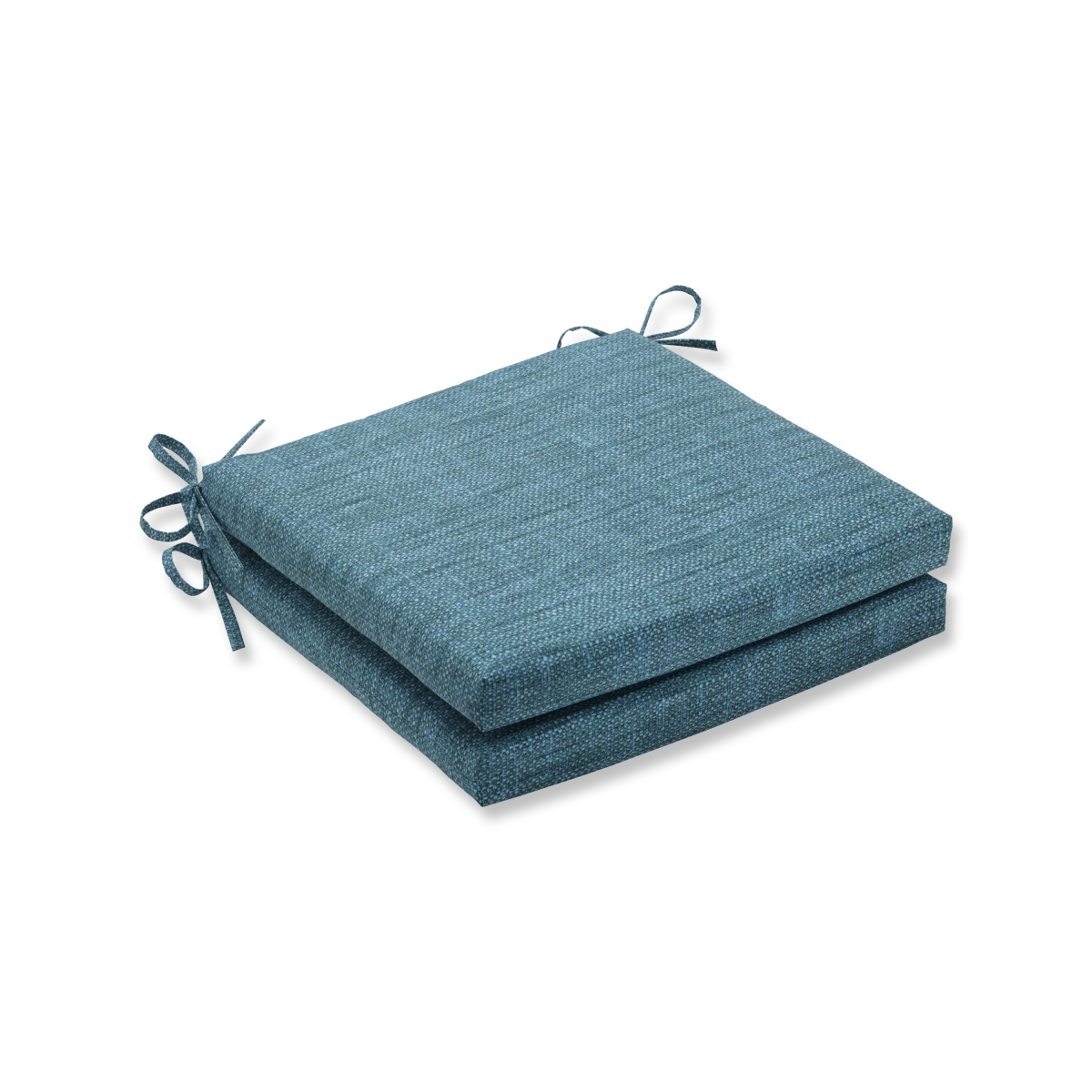 20 X 20 X 3 In. Outdoor & Indoor Remi Lagoon Squared Corners Seat Cushion, Blue - Set Of 2