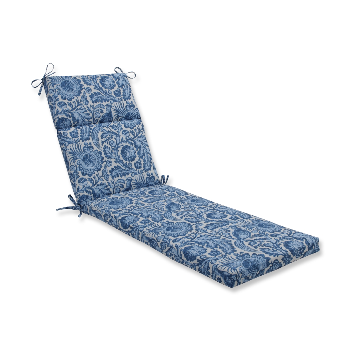 Outdoor & Indoor Tucker Resist Azure Chaise Lounge Cushion, Blue