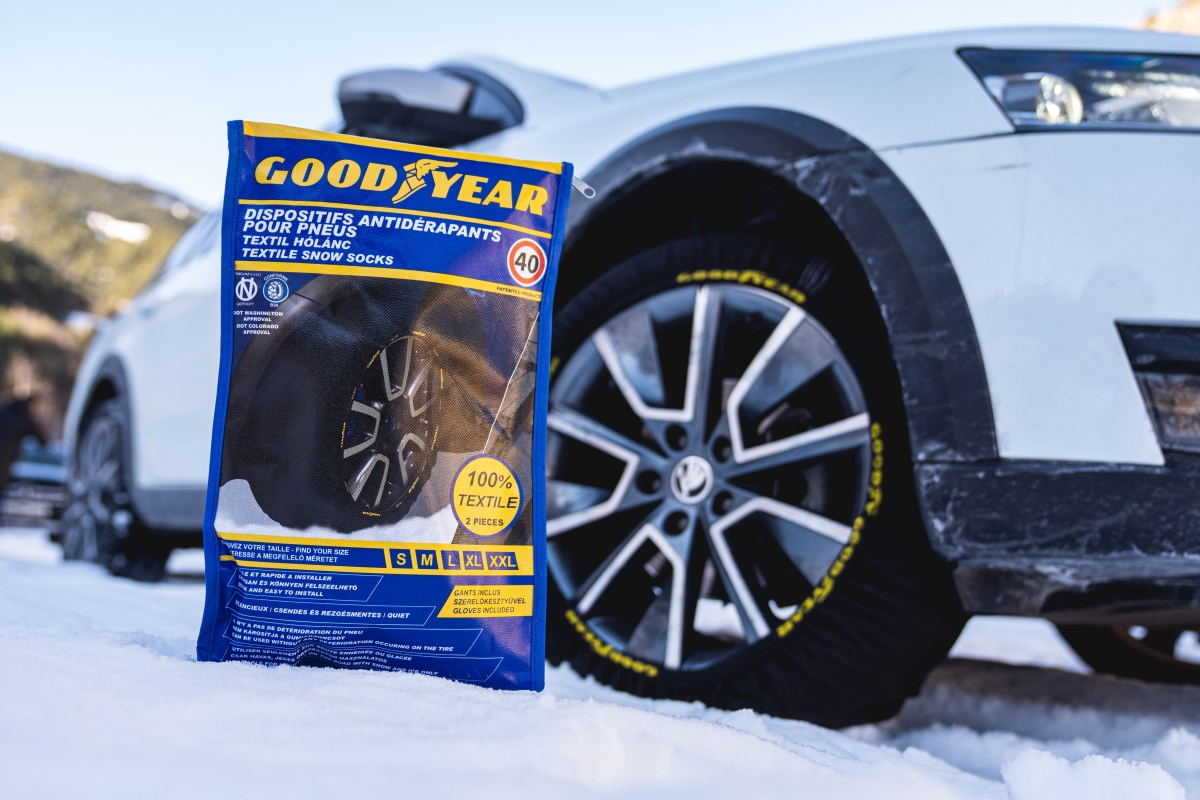 UPC 758218538265 product image for Goodyear  Snow Sock for Most Tires Ranging From 13 To 18 In. - Small | upcitemdb.com