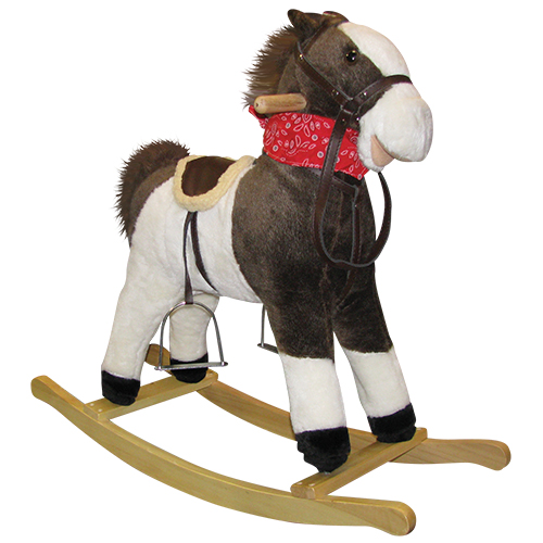 Charm 82532 Pinto Beans Rocking Horse With Moving Mouth & Tail - 9 X 21 X 31 In.
