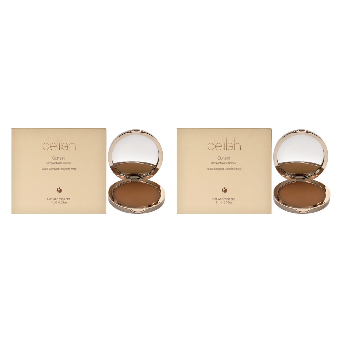 K0004267 0.39 oz Sunset Compact Matte Bronzer - Medium Dark - Pack of 2