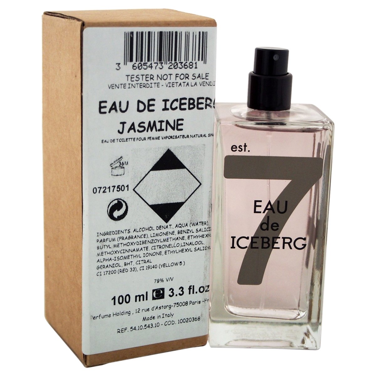 Iceberg W-t-2659 3.3 Oz Eau De Iceberg Jasmine Edt Spray For Women