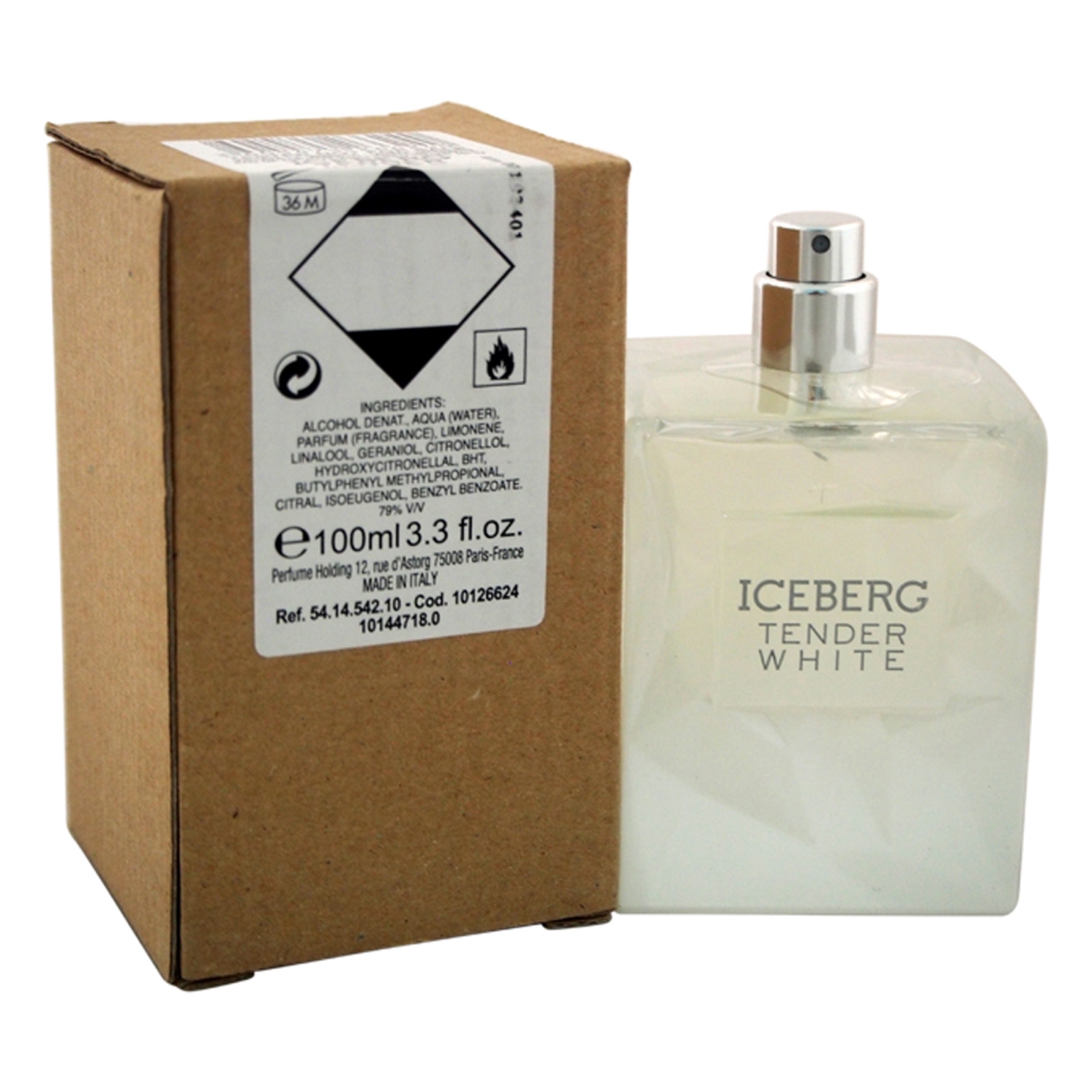 Iceberg W-t-2665 3.3 Oz Iceberg Tender White Edt Spray For Women